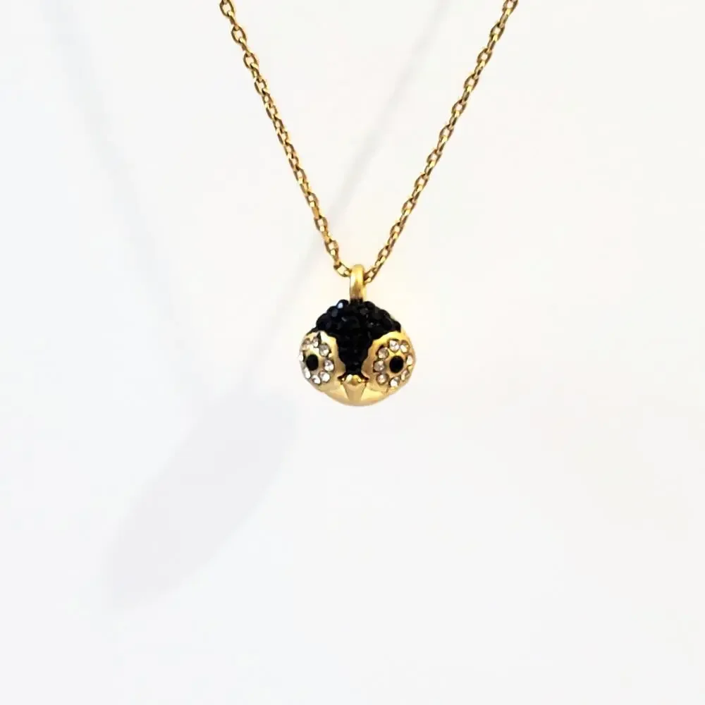 Kate Spade Dashing Beauty Penguin Pave Rhinestone Pendant Necklace 19